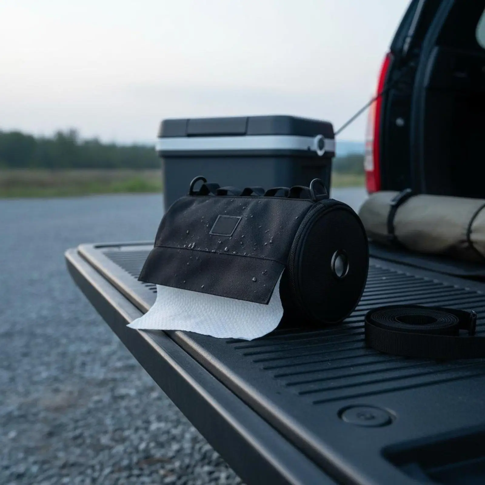 Outdoor Tissue Holder Waterproof Hanging Tissue Case Paper Towel Storage Box for Camping and Picnic Sites