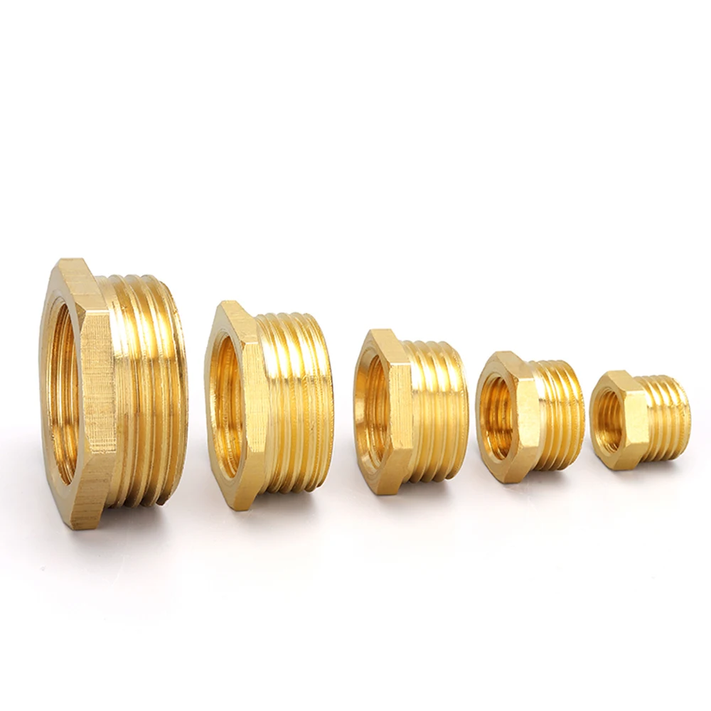 Full Copper Female Thread Conversion Male Thread Copper Fitting 1/8' 1/2' 1/4' 3/4' 3/8 1 Inch Brass Fitting Water Gas Adapter