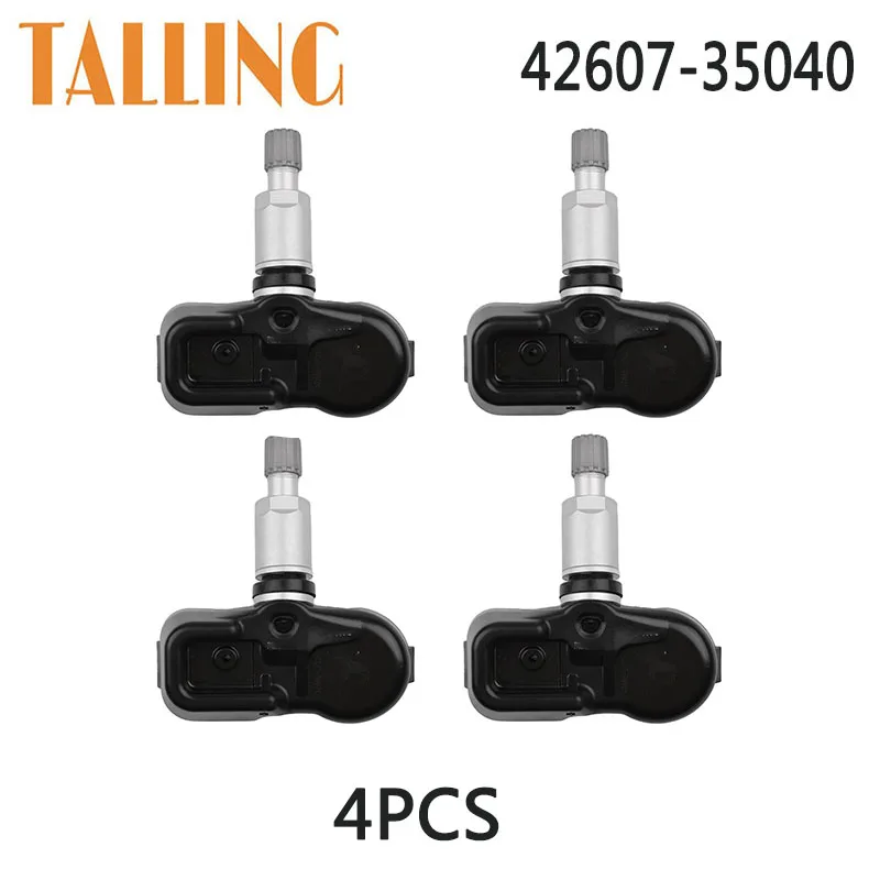 42607-35040 4Pcs TPMS Tire Pressure Sensor for Toyota 4Runner 4.0L V6 Prius Matrix Lexus CT200H 1.8L I4 LFA Scion TC 4260735040