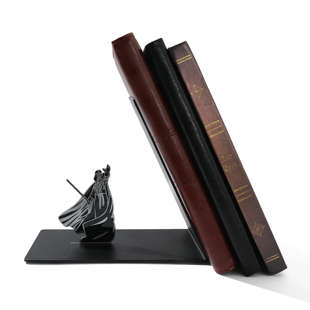 Star Wars The Mandalorian Darth Vader Stainless Steel BookShelf BOOKENDS Book Holder School Stationery Office Accessories