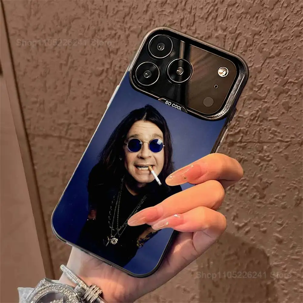 O-Ozzy Singer O-Osbourne لهاتف iPhone 17,14,15,11,Mini,Pro,SE,XS,MAX,12,16,13,Black Matte غطاء سيليكون #4