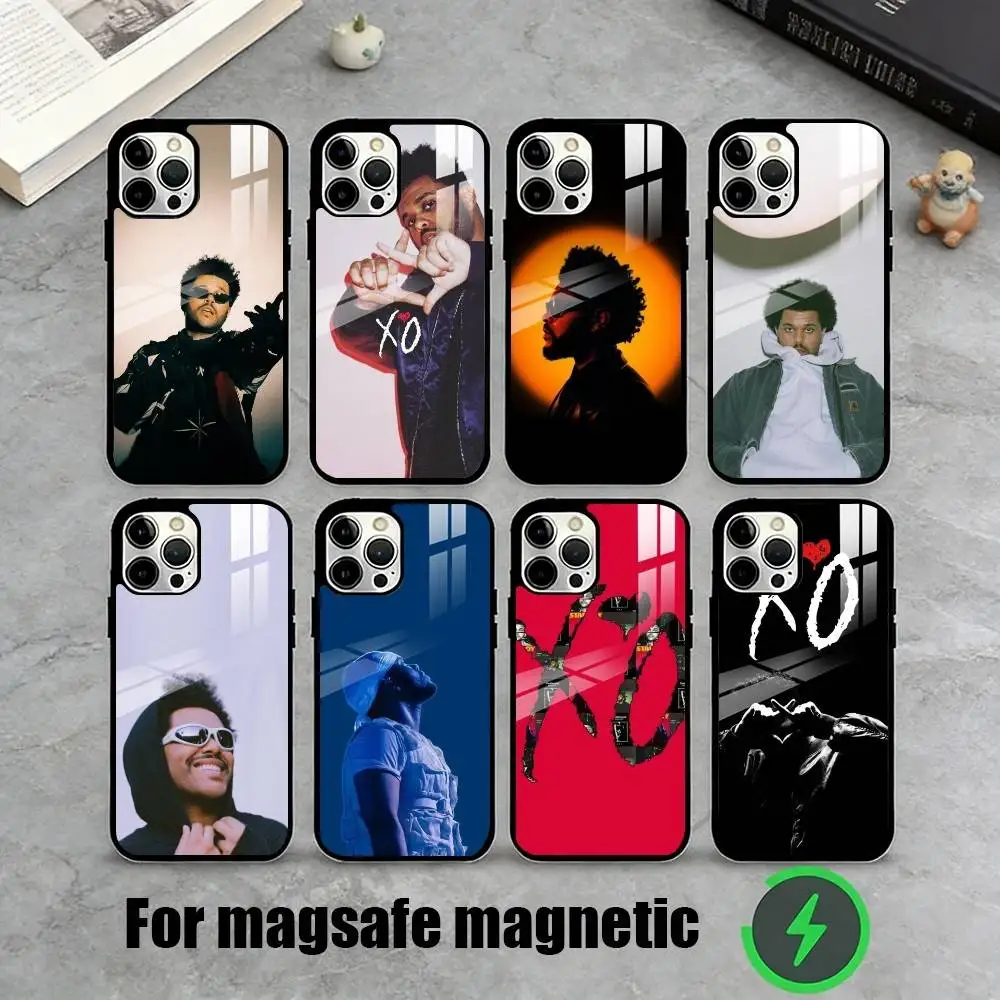 

T-The W-Weeknd Phone Case For iPhone17,16,15,14,13,12,11 Plus,Pro Magnetic For Magsafe Wireless Charging