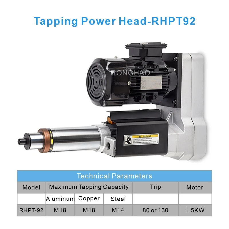 High Speed 8000rpm Spindle Mechanical Lead Screw Feed Tapping Spindle For M10 Threads