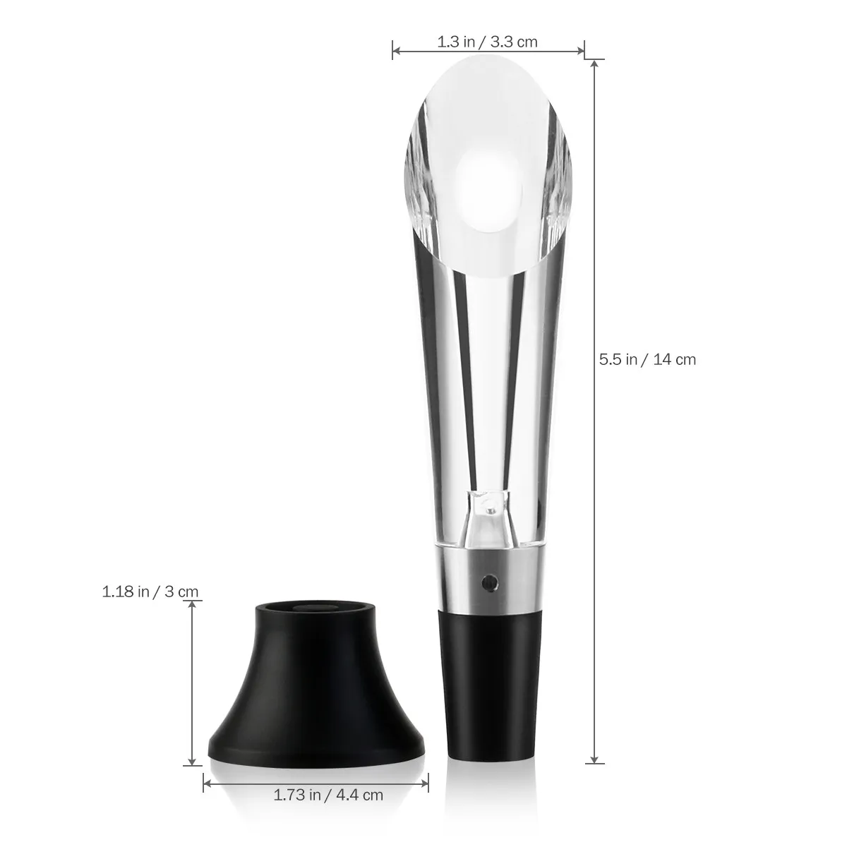 Super Aerator Wine Aerator Pourer Bionics Design Easy Use Improve Flavor Universal Bottle Decanter Spout Base Storage
