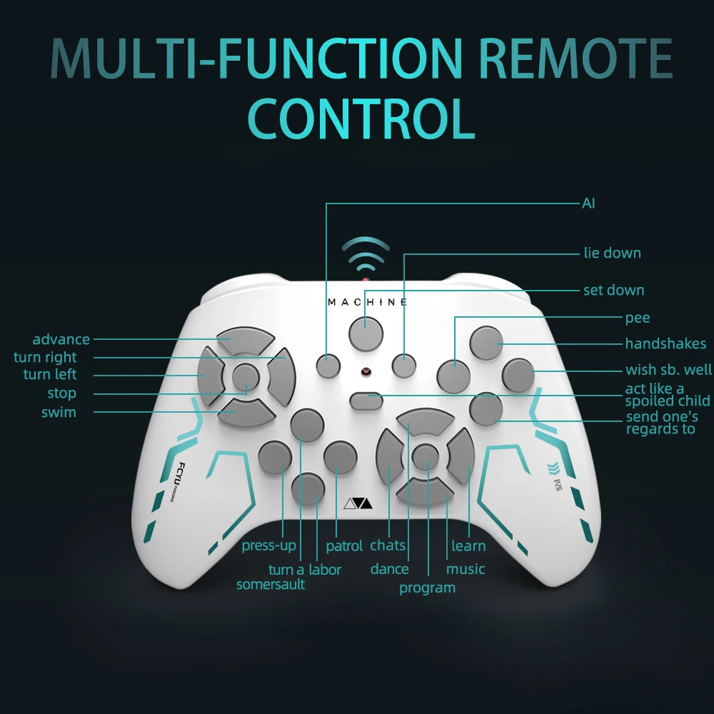 Teeggi متعددة الوظائف RC الميكانيكية الكلب الكهربائية RC روبوت ذكي الكلب مع برج لعبة تعليمية بيونيك لعبة روبوت ذكية هدية
