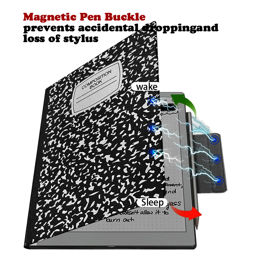 Slim Adsorption Cover for Onyx Boox Go 10.3 Smart EBook Case Note X3 Pro 10.3' EBook Adsorption Smart Wake/Sleep with Pen Holder - view 2