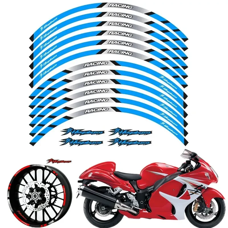 For Suzuki Hayabusa GSXR 1300 Motorbike Parts Contour Wheel Decoration Decal Sticker - F