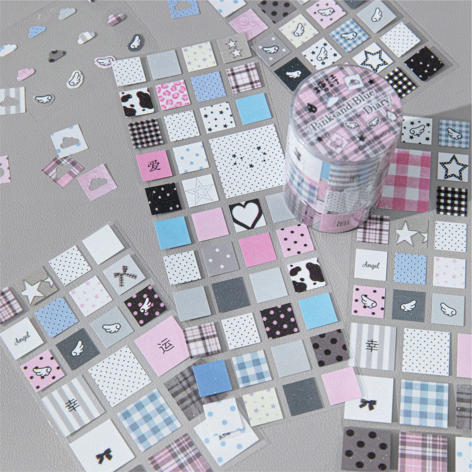 

Лента для вырезания из бумаги 60 мм * 1 м с блестящим песком и звездами в стиле Kawaii Ins, для скрапбукинга, дневников и эстетичных поделок, канцелярские наклейки