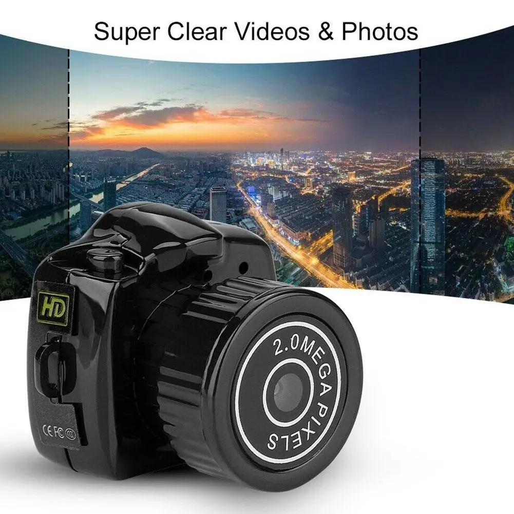 Y2000 HD Outdoor Sports Mini DV Camcorder Portable Security Sports Recorder Keychain 480P DVR Video Shooti Invisible Video S2L4