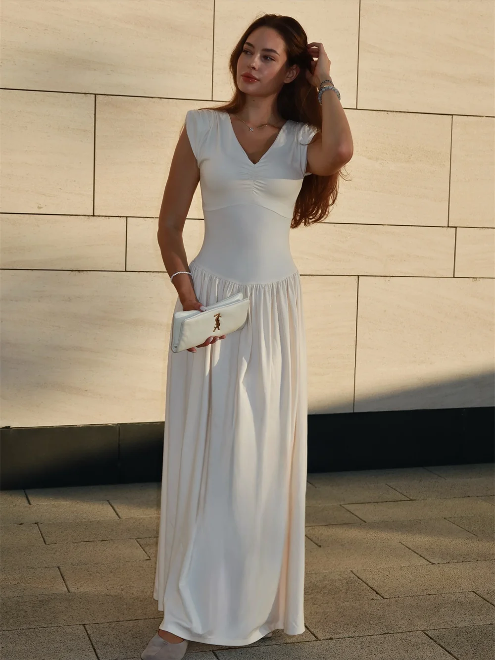 

ROYET плиссированное вечернее платье русалки без рукавов, женское вечернее платье по индивидуальному заказу, длиной до пола, элегантное новое вечернее платье для выпускного вечера 2025 г.