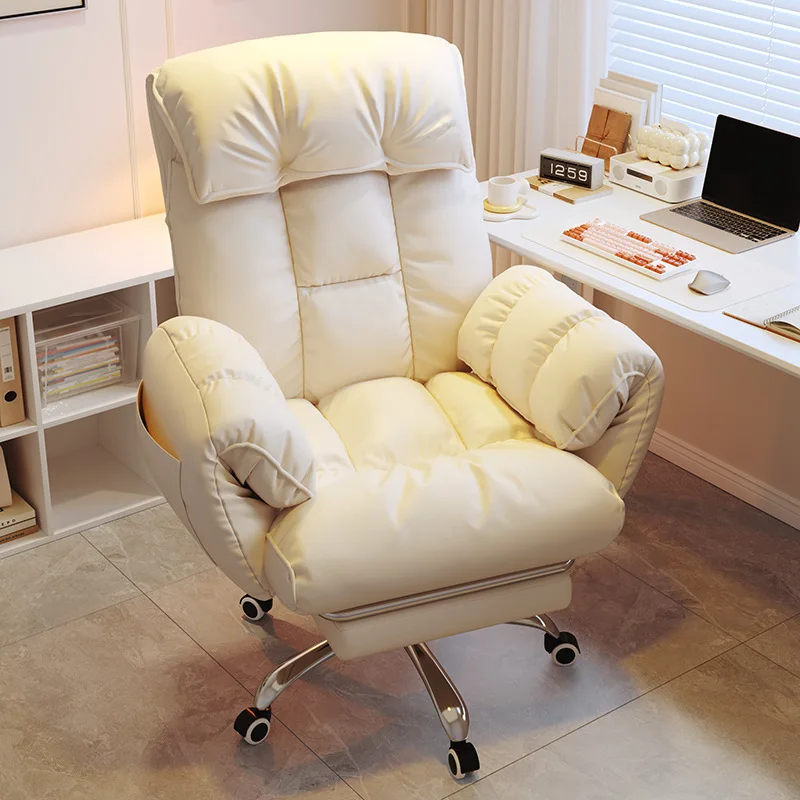 Ergonomic Gaming Chair - Home Office Comfort with Big Recline Dorm Chair Spinal Support Adjustable Height Rotating Feature