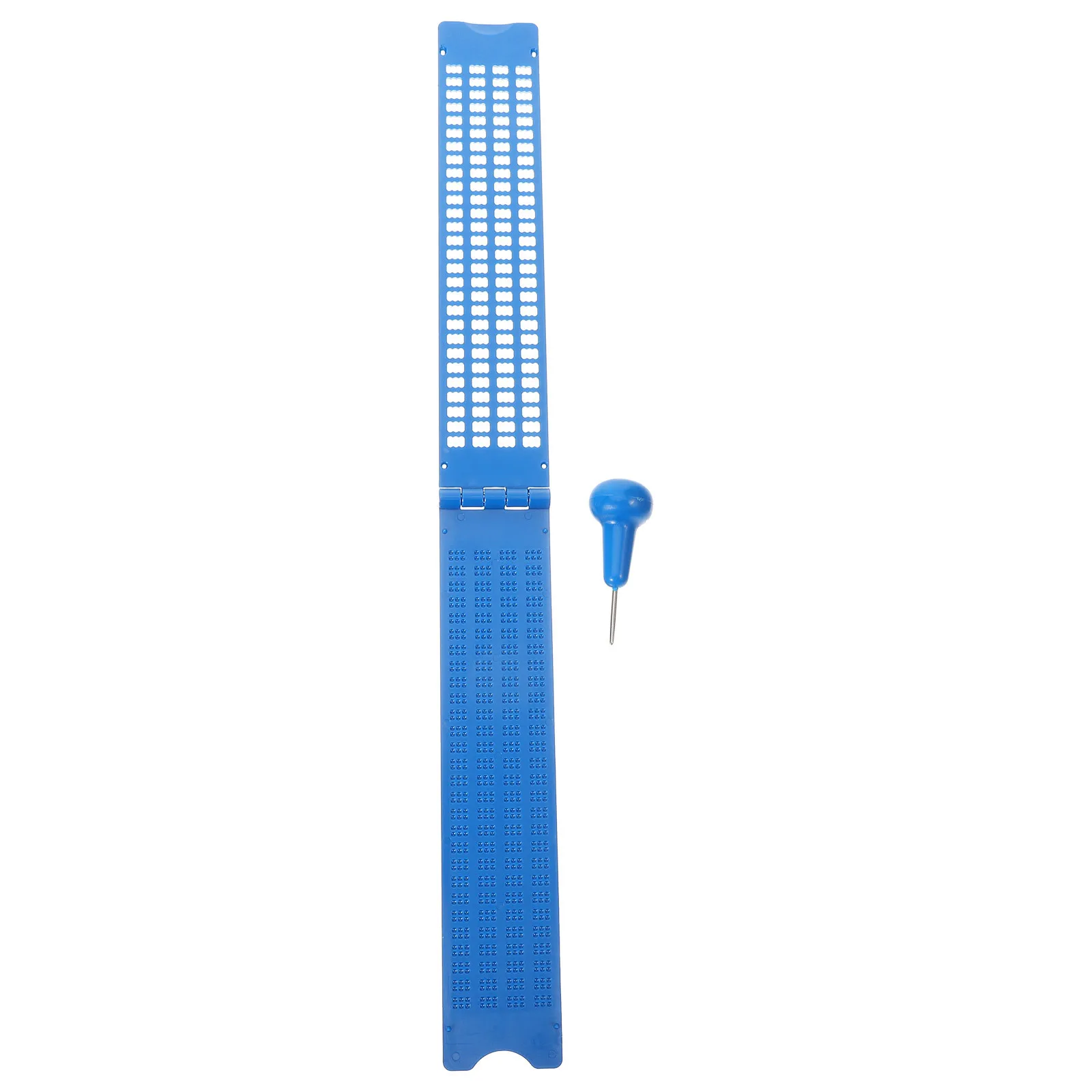 

1Set Braille Writing Board Plastic Kit Stylus Accessory for Blind People Easy to Use Portable Braille Writing Board