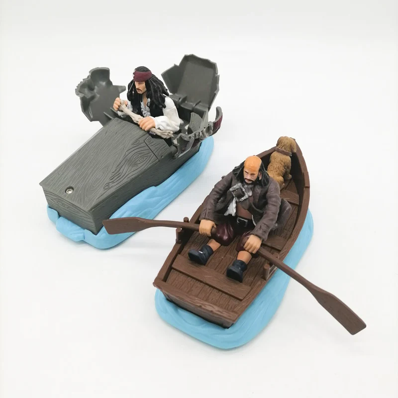 

Disney Film Pirates of The Caribbean Dead Man's Chest Motorized Sea Rover Corsair Captain Jack Sparrow Pintel Prison Dog Figure