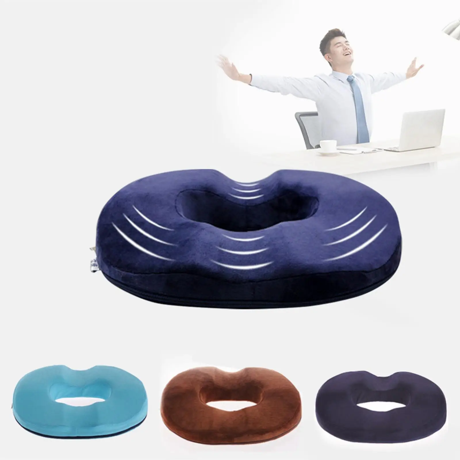 Donut Pillow, Tailbone Cushion, Non Cushion, Butt Cushion for Tailbone Pain Floor Hemorrhoids Reducing Coccyx Pain Back