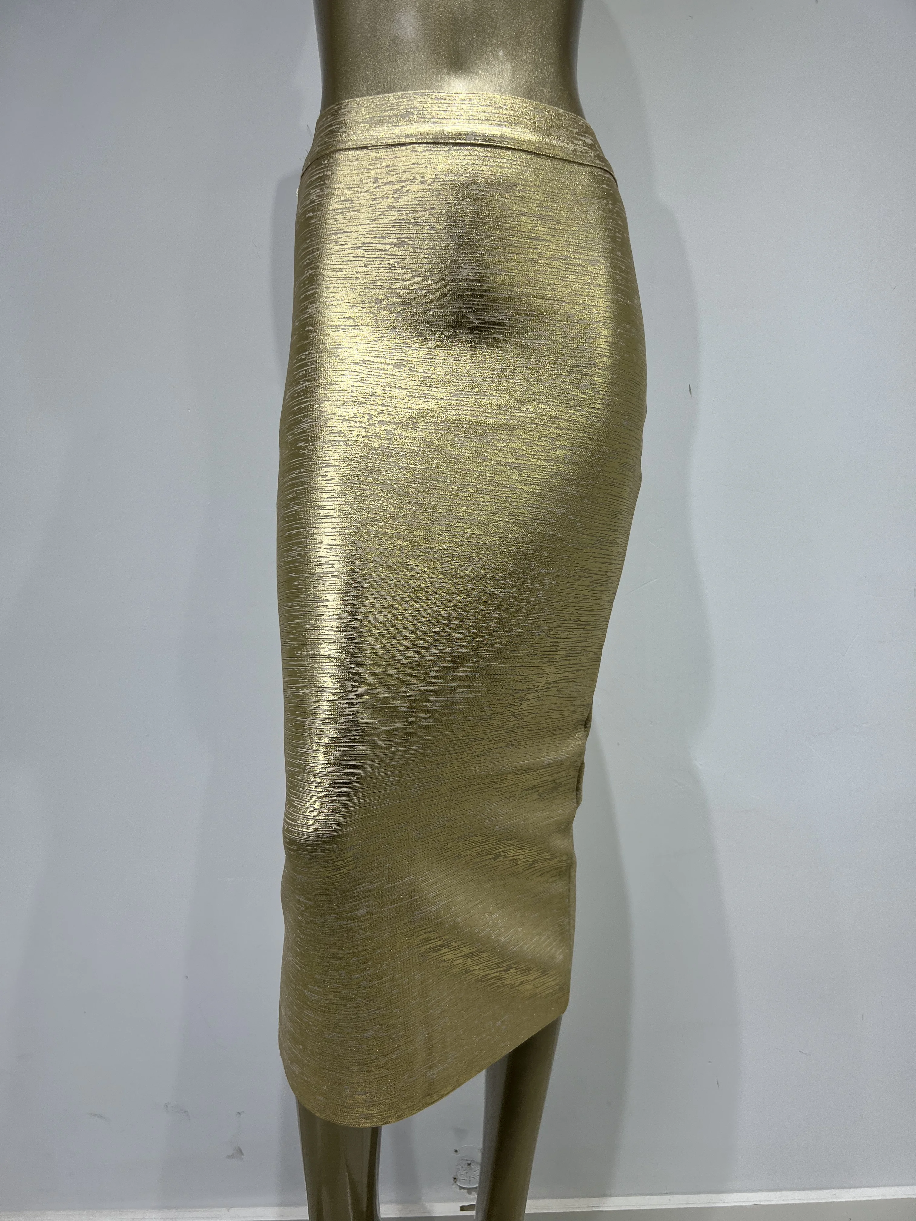 Wholesale 12 Colors 78cm Sexy Beige Black Blue Knee Length Bandage Skirt 2023 Knitted Elastic Sweet Designer Pencil Skirt