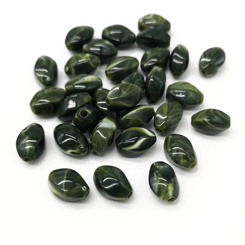 30pcs/lot Oval Shape Beads Imitation Stone  for Jewelry Making Bracelet Pendant DIY