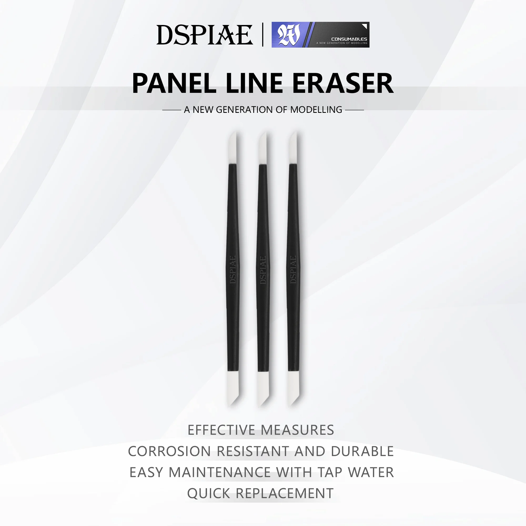 DSPIAE PT-WP Panel Line Eraser Cleaning Wipe Pen For Gundam Hobby DIY Model Making Painting  Tool