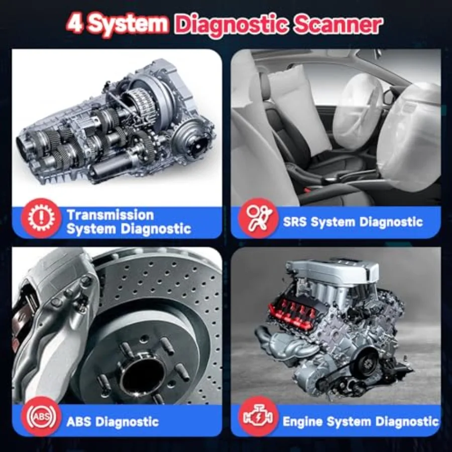 Escáner OBD2 NT604E 4, escáner de diagnóstico de sistema para todos los vehículos, escáner ABS, escáner de Airbag, lector de código de motor para comprobar
