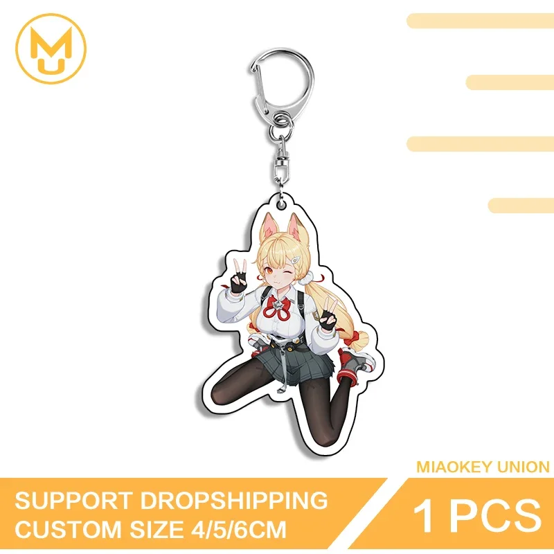 Zenless Zone Zero Alice Kawaii Kneel Posture Key Chains Hot Selling Game Waifu Peripherals Versatile Fashionable Accessories