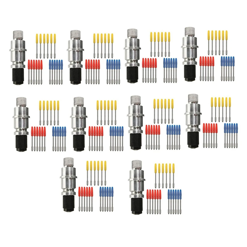 10X Blade Holder Base With 180Pcs Cutting Blades(30/45/60 Degree)For Silhouette Cameo 1 2 3/Portrait/Curio/Graphtec 6000