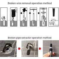 A26F-6 Pieces Of Broken Screw Extractor Set 3-25Mm Drill Set Carbon Steel Double-Sided Screw Pulling Center Drill Durable Easy T