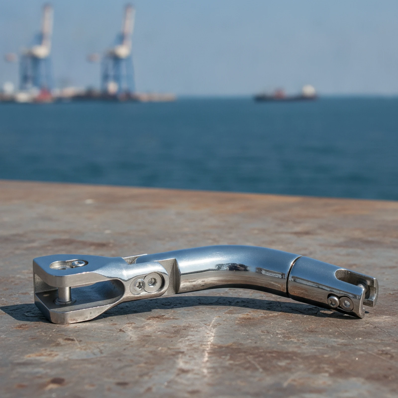 

Anchor Connector with Articulated Body Mirror Polished Anchor Chain Swivel Connector Hardware Anti-Loosening Heavy-Duty