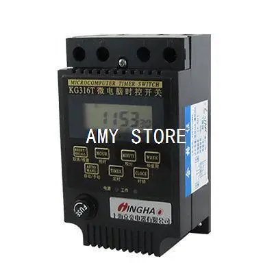 Power Supply Control Microcomputer Timer Switch Black AC 220V KG316T