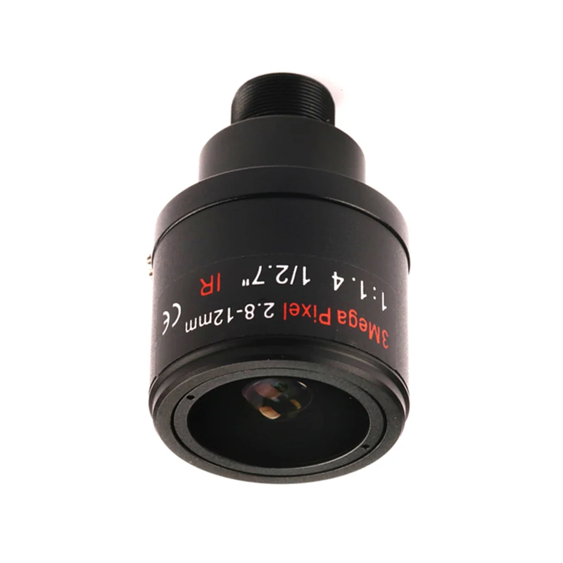 PU'Aimetis 3.0 mégapixels Iris fixe 2.8-12mm M12 objectif MTV Zoom à mise au point manuelle pour caméra CCD de sécurité CCTV 1/3 "et 1/4"