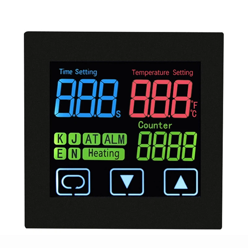 Mit 1 Stück 40A SSR Heißpressmaschinen-Thermostat mit Timer und Zähler, Zeitalarm, Heißpräge-PID-Temperaturregler – Detail 11