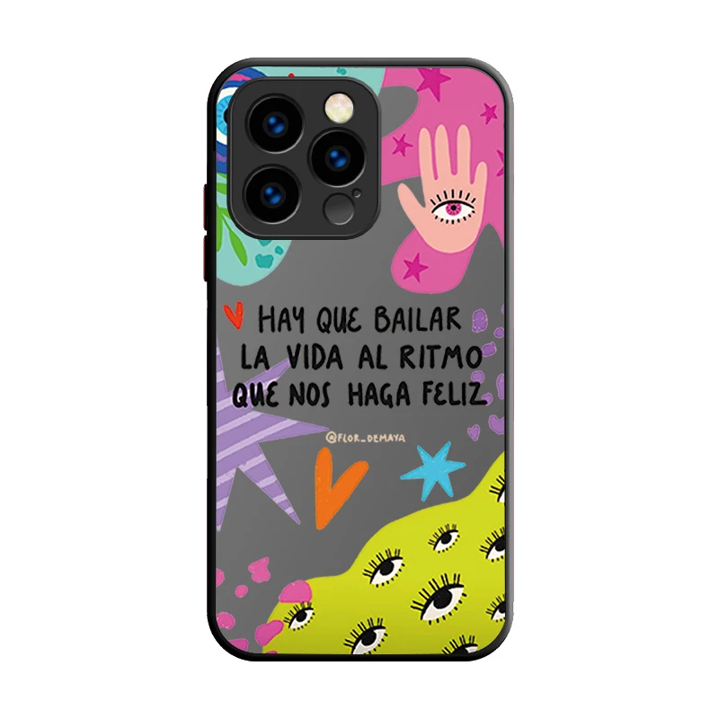 Custodia rigida opaca colorata Lucky Art Eye per iPhone 15 14 13 12 11 Pro Max mini X XR XS 7 8 6 Plus SE 2020 copertura paraurti antiurto