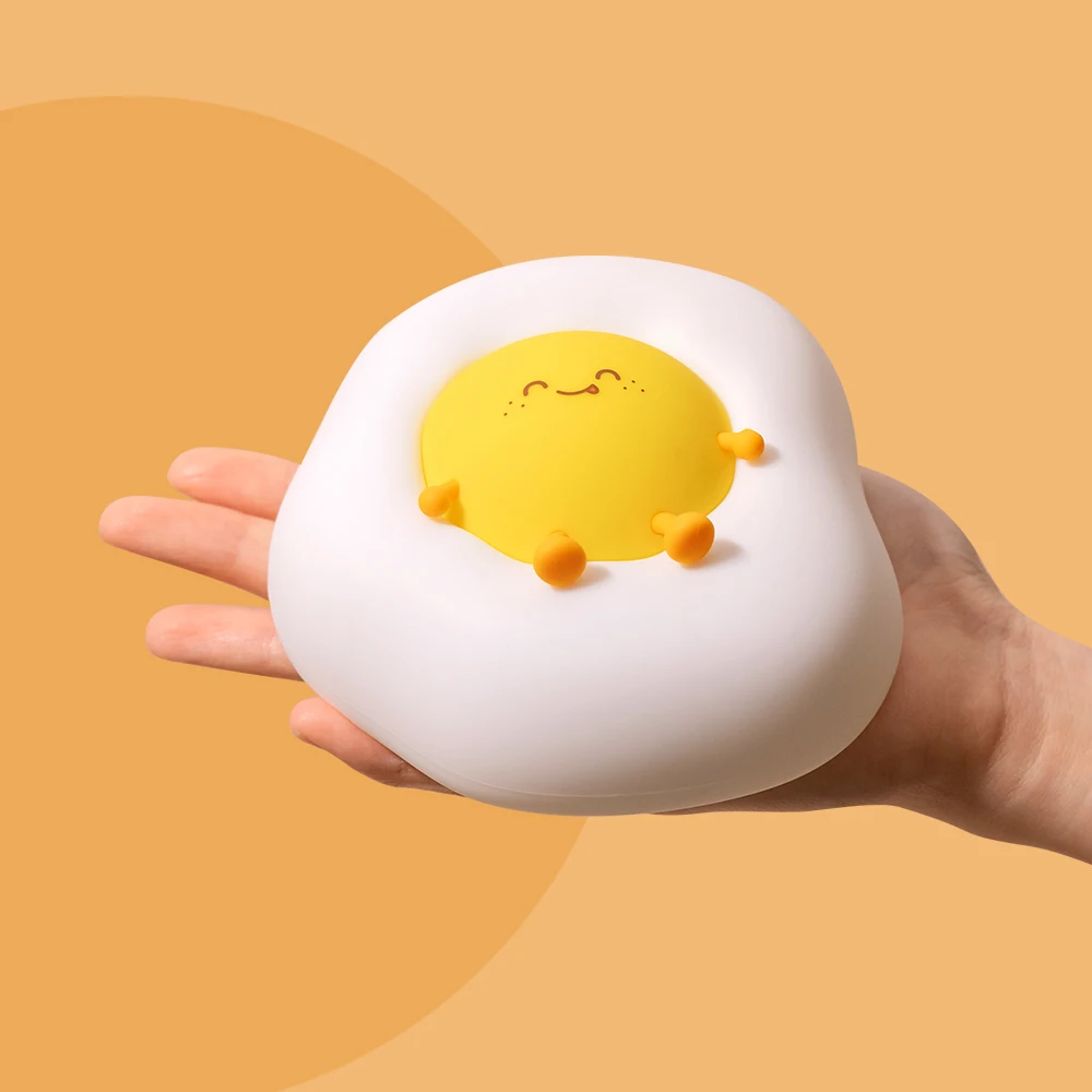 Cute Night Light Cheese Banana Egg Ice Cream Duck Silicone Lamp Phone Holder USB Rechargeable Christmas Birthday Gift Boys Girls