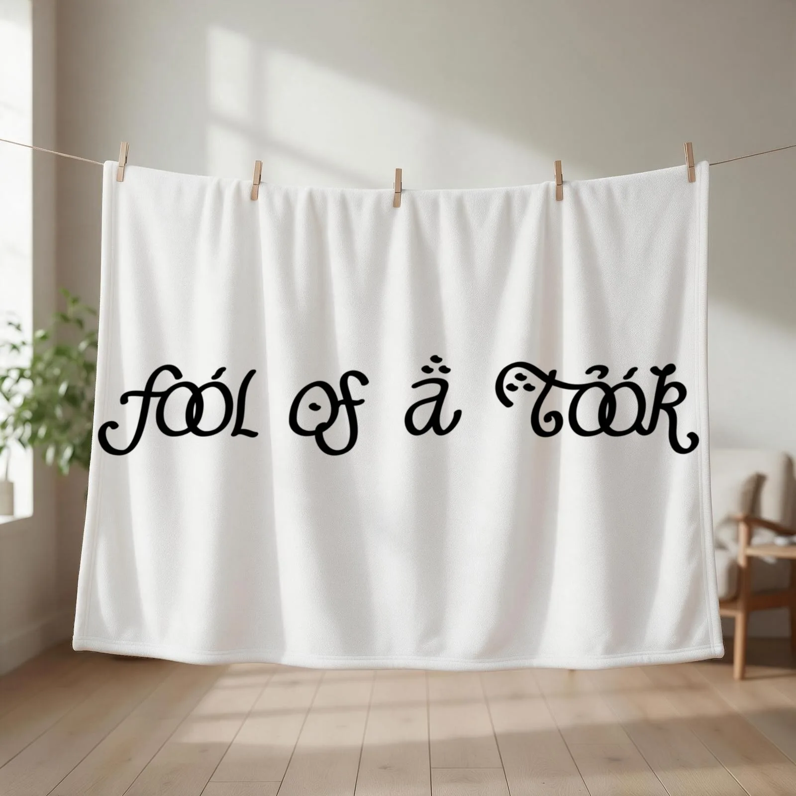 Fool of a Took Throw Blanket Bed Fashionable christmas gifts Luxury Throw funny gift Blankets