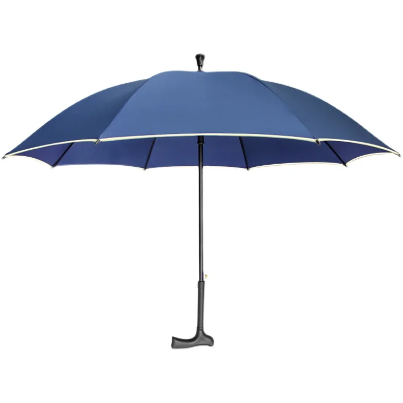 

Walking Stick for the Elderly Umbrella Long Handle Tourist Mountaineering Non-Slip Walking Stick Outdoor Reinforcement Rain