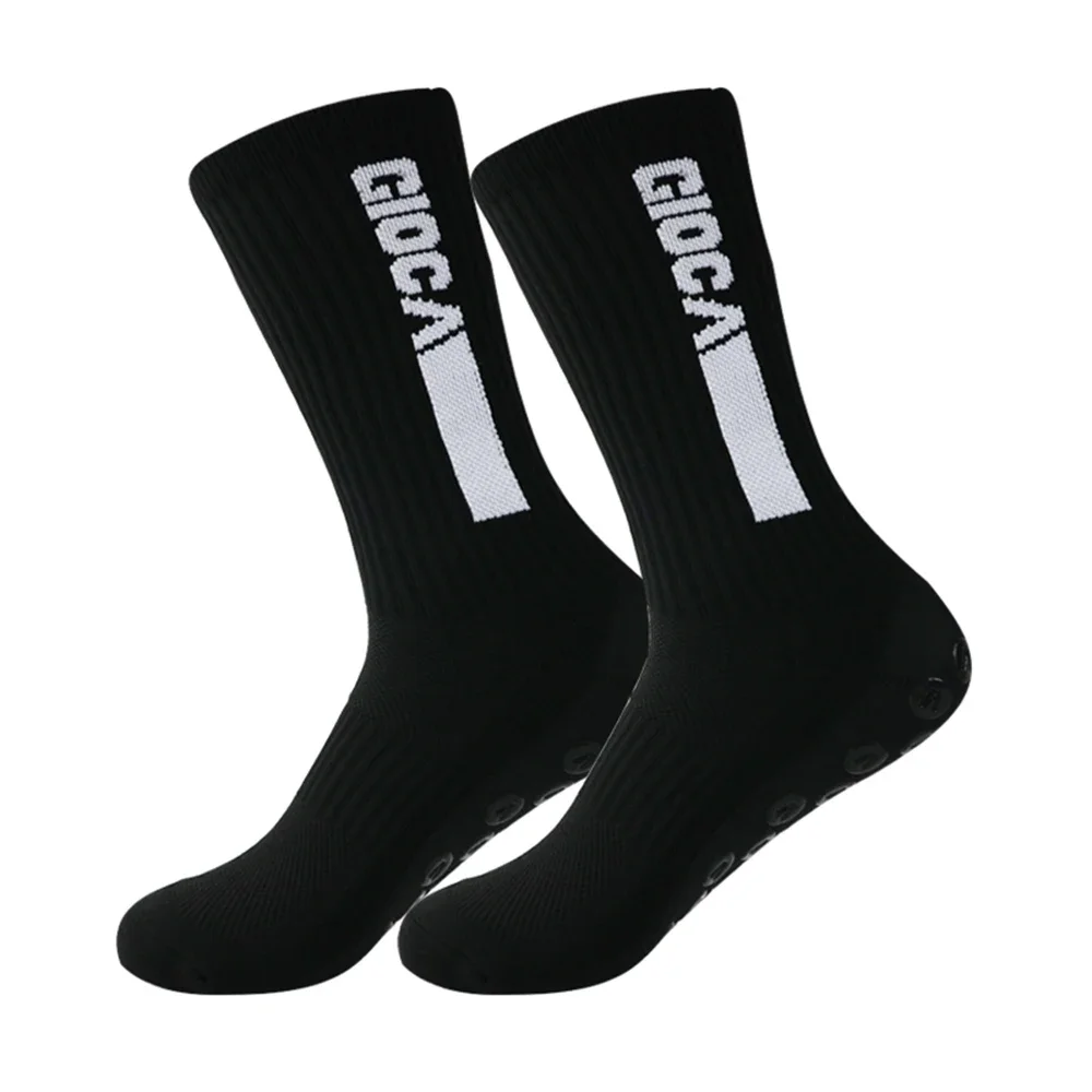 1 paar Neue Männer Frauen Nicht-slip Silikon Sport Fußball Socken Schweiß Absorbieren Atmungsaktive Fußball Tennis Socken