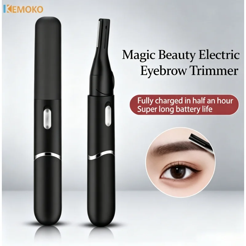 USB Charging Electric Eyebrow Shaver Portable Painless Eyebrow Trimmer For Women Beginners