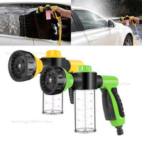 Portable Auto Foam Lance Water Gun High Pressure 3 Grade Nozzle Jet Car Washer Sprayer Cleaning Tool Automobile Wash Tools