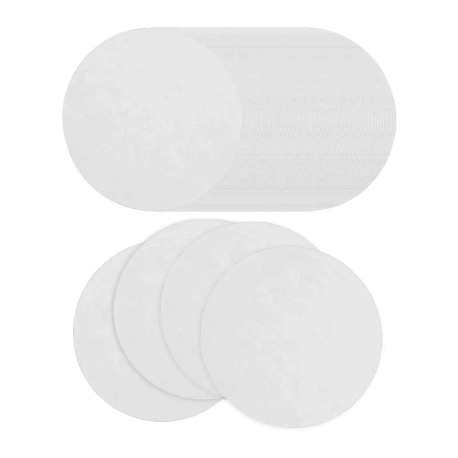 100pcs/set Microwave Kiln Papers Oven Insulation Blanket Gasket Paper Heat Resistance Round Microwave Kiln Papers DIY Handmade