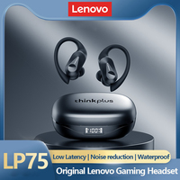 New Lenovo LP75 OWS Wireless Bluetooth Earphones Gaming Noise Canceling Headphones LED Power Display Waterproof Sports Headset