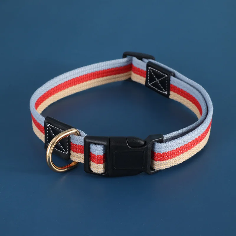 Canvas Dog Collar German Shepard Medium Large Dog Collars For Walking Training Dog Collar Strong Dog Leash Pet Leashes