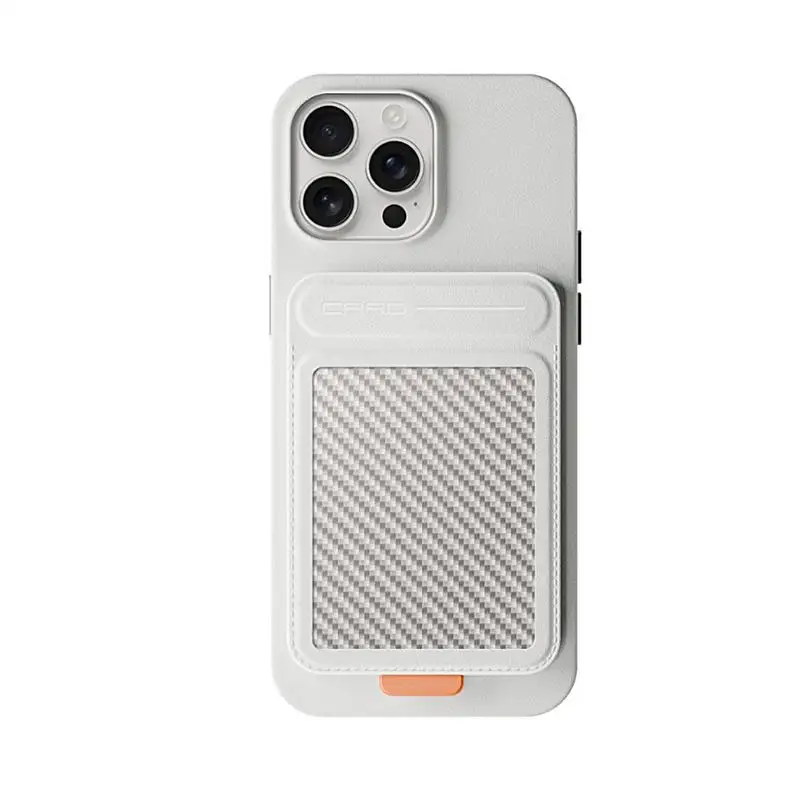 Magnetic Phone Card Holder Mobile Phone Mount Smartphone Holder Mount Desktop Card Wallet Cellphone Stand For Travel Work