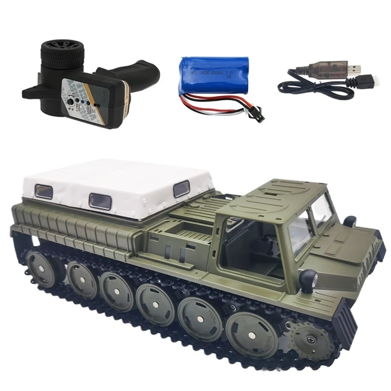 WPL E-1 E1 RC Tank Toy 2.4G Super RC Tank 4WD Crawler Tracked Remote Control Vehicle Charger Battle Boy Toys for Kids Children