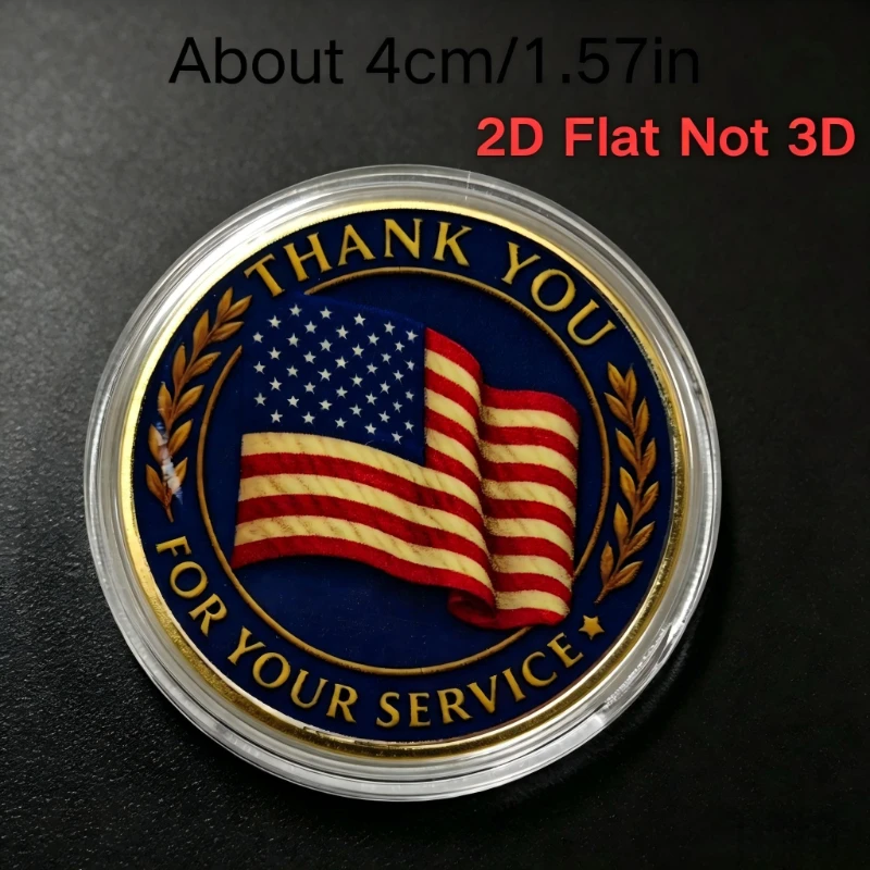 Veteran's Day Gold Plated Challenge Coin 