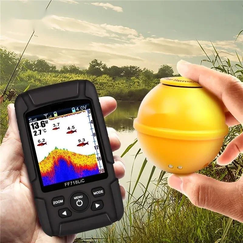 125 كيلو هرتز الذكية المحمولة صياد السمك اللاسلكية عالية الوضوح شاشة ملونة السونار كاشف الأسماك صياد السمك في الهواء الطلق معدات صيد الأسماك #2