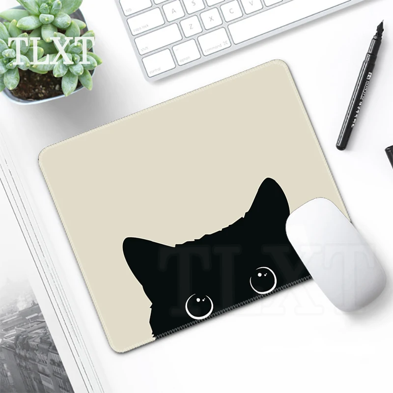 Mouse Pads Small Mousepads Cute Cat Office Mousepad Kawaii Gamer Rubber Mats Company Desk Pad For Gift Desk Mat PC Accessories