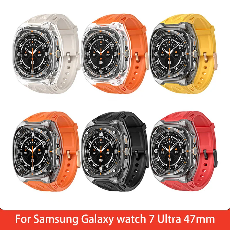 Lamborghini Watch Straps For Samsung Galaxy watch 7 Ultra 47mm Premium feel TPU strap  watch7 Ultra Wristband Strap