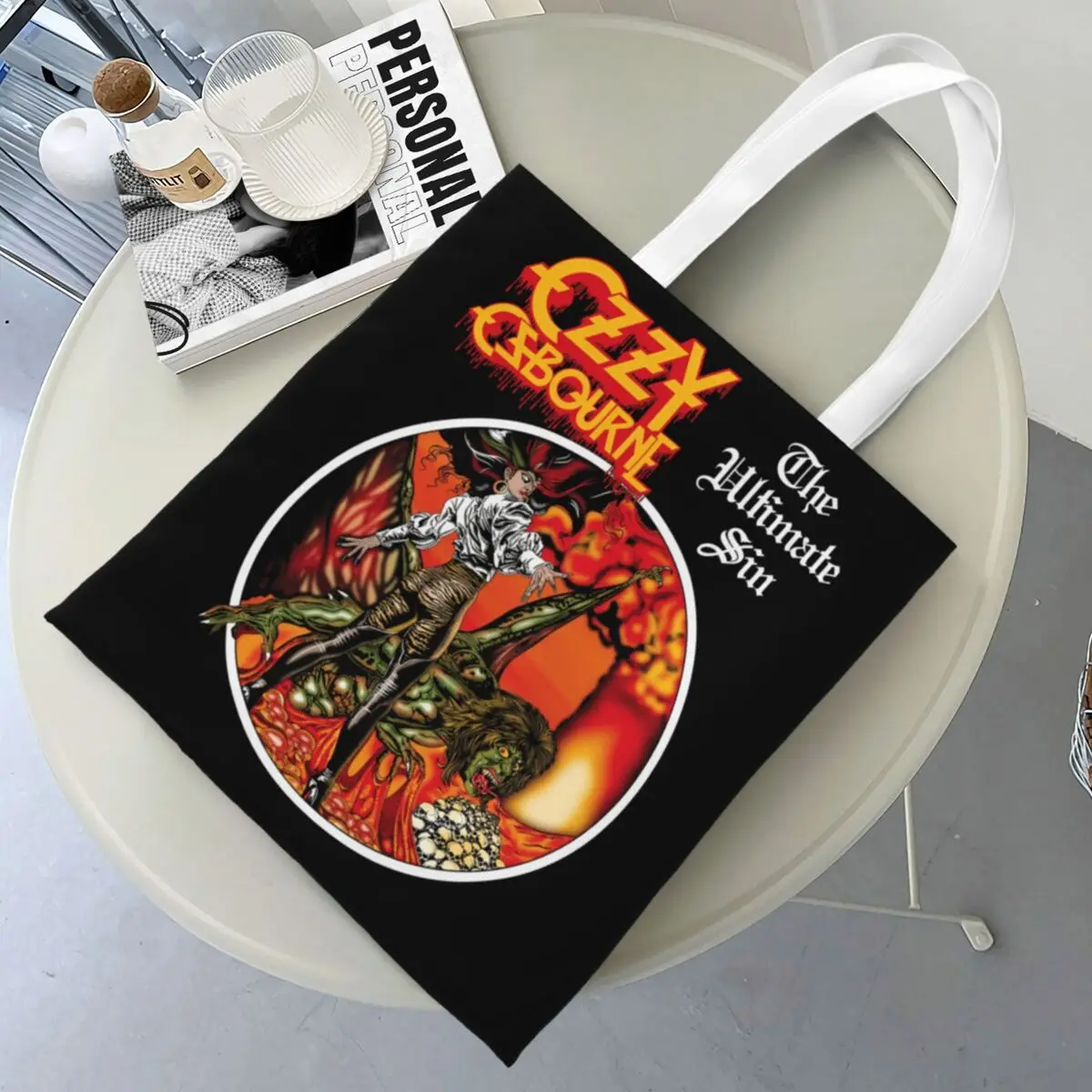 

Ozzys Osbournes Shopper Bag Graphic Design Shoulder Bag Lady Elegant Tote Bag Polyester Streetwear Student Handbags