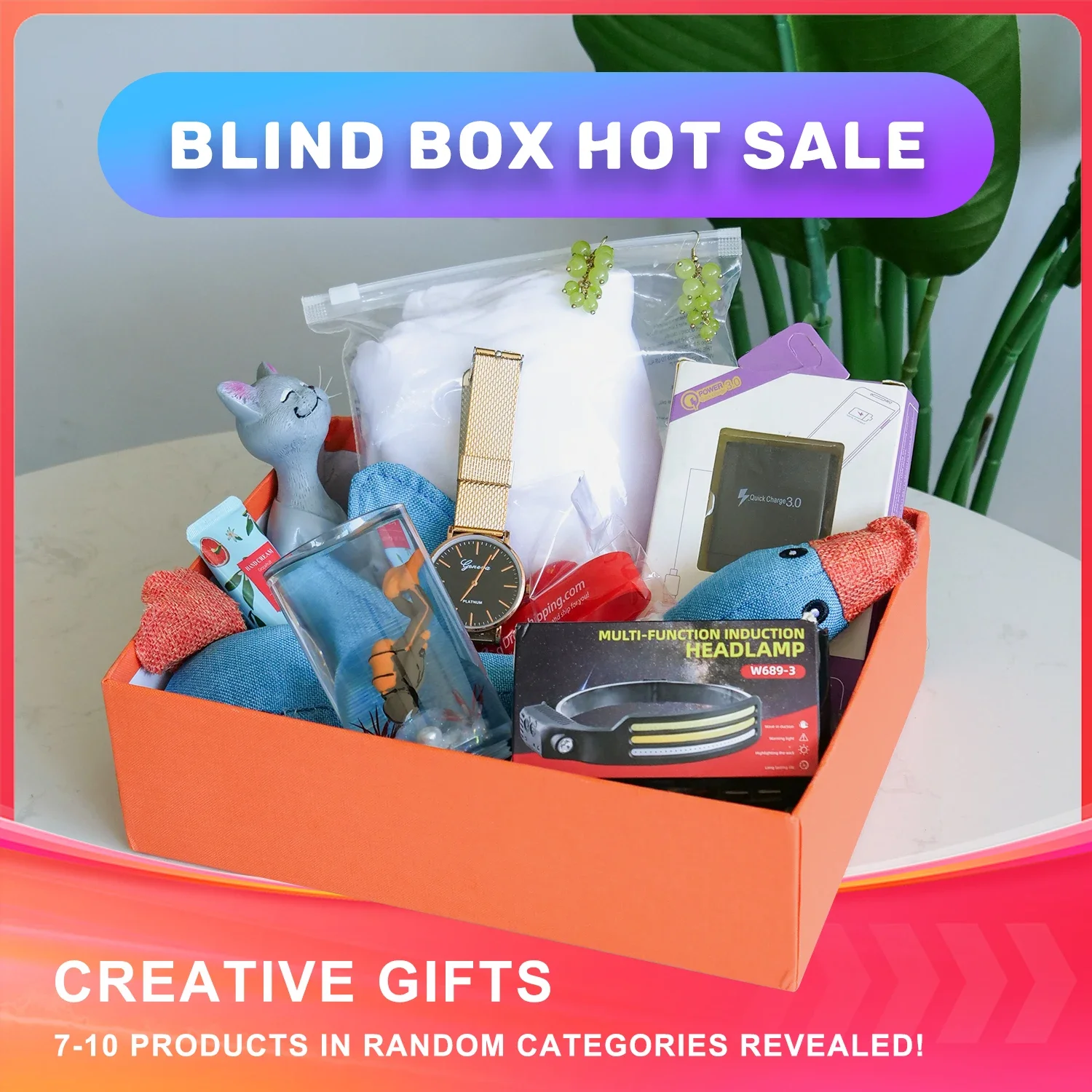 

BLIND BOX HOT SALE Surprise Box Desktop Decoration Watch Kawaii Model Doll Mystery Box Ornaments Christmas Gifts Accessories