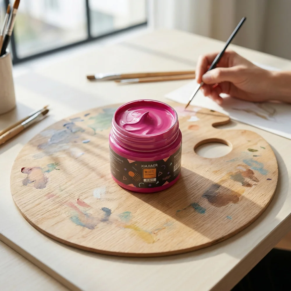 100ml Acrylic Paint, Multicolor Tinned Paint for Canvas Wall Stone T-shirt, Hand-Painted Art Supplies