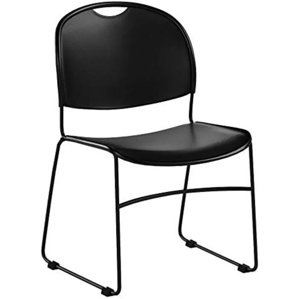 Hercules-Chaises Empilables Ergonomiques avec Sièges Profilés, Série Ultra Compactes en Plastique, Salle d'Attente/Événement, Correction par Chaises, Lot de 5