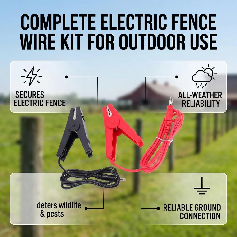 Long Lasting 13 AWG Electric Fence Wire ABS Durable Copper Cable 1 Meter Length Grounding Cable Livestock